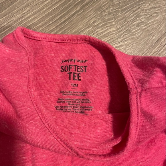 3 Jumping Beans, Cat & Jack, & TCP baby girl long sleeve tshirts size 12-18M EUC - Picture 7 of 11